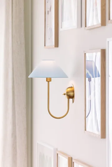 Iris wall lamp - Dove blue - Globen Lighting