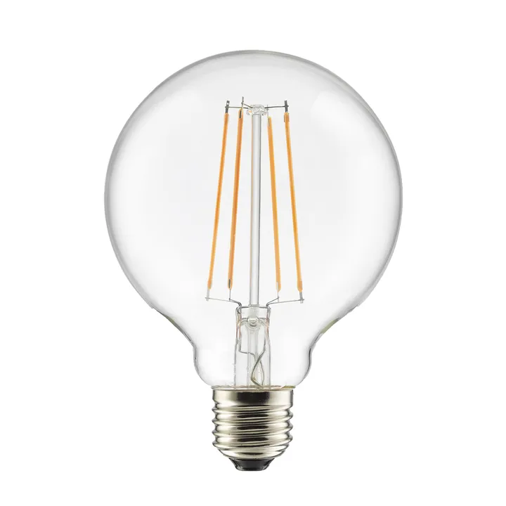 Light bulb E27 LED glob 100 3-step dimmer - Clear - Globen Lighting