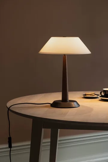 Ligna table lamp - Brown-stained, Ø29x39.2 cm - Globen Lighting