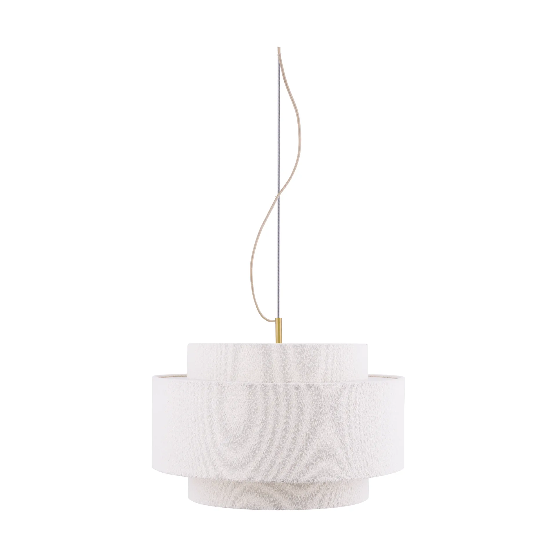Noah pendant Ø50 cm, Bouclé white Globen Lighting