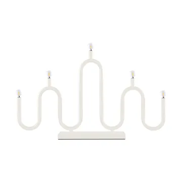Noel 5 advent candle - Ivory-white - Globen Lighting