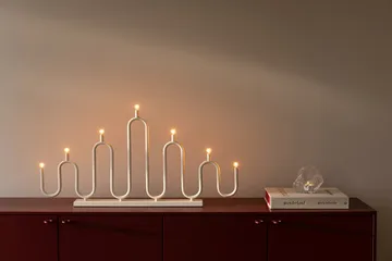 Noel 7 advent candle - Ivory-white - Globen Lighting