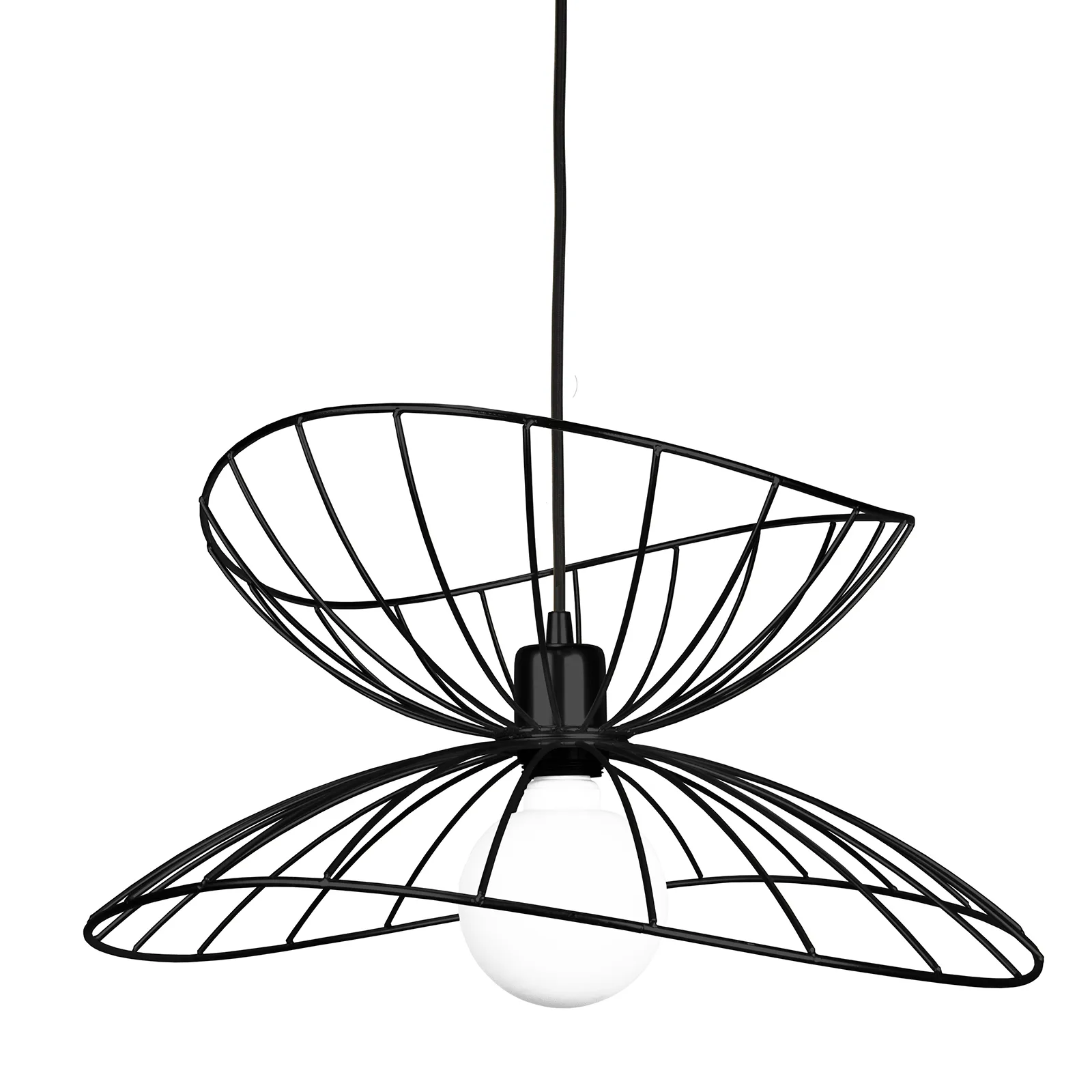 Ray ceiling lamp Ø 45 cm, matte black Globen Lighting