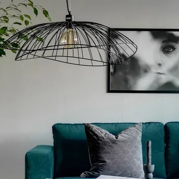 Ray ceiling lamp Ø70 cm - black - Globen Lighting