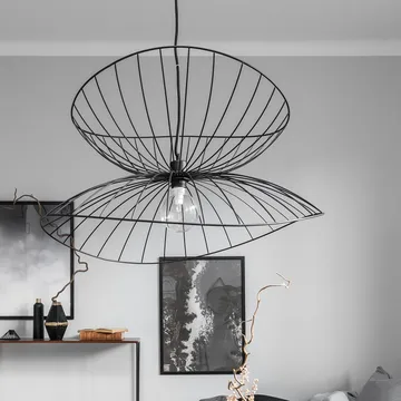 Ray ceiling lamp Ø70 cm - black - Globen Lighting