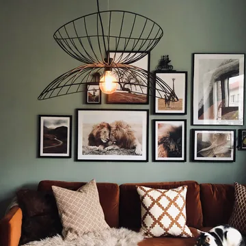 Ray ceiling lamp Ø70 cm - black - Globen Lighting