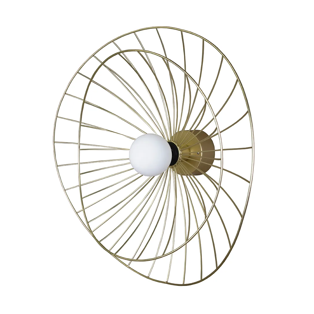Ray ceiling light, brushed brass Globen Lighting