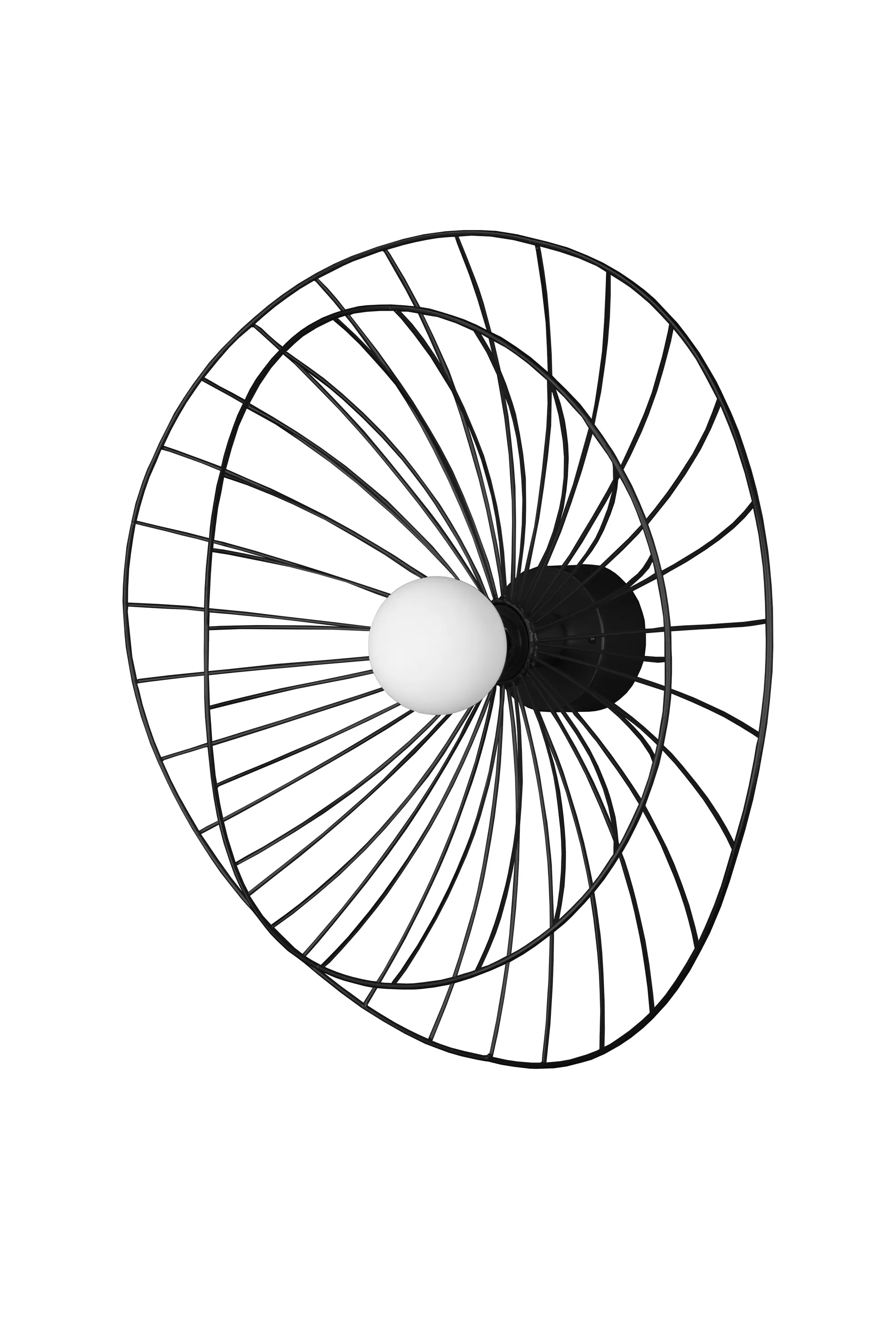 Ray ceiling light, matte black Globen Lighting