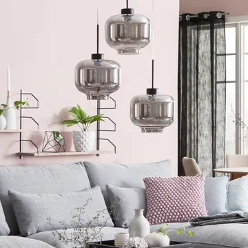 Ritz pendant - smoke (grey) - Globen Lighting