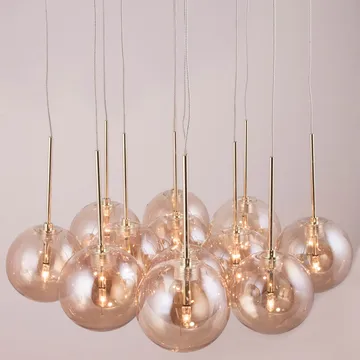 Skyfall pendant lamp - Amber - Globen Lighting