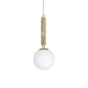Torrano pendant lamp 15 cm - Travertine - Globen Lighting