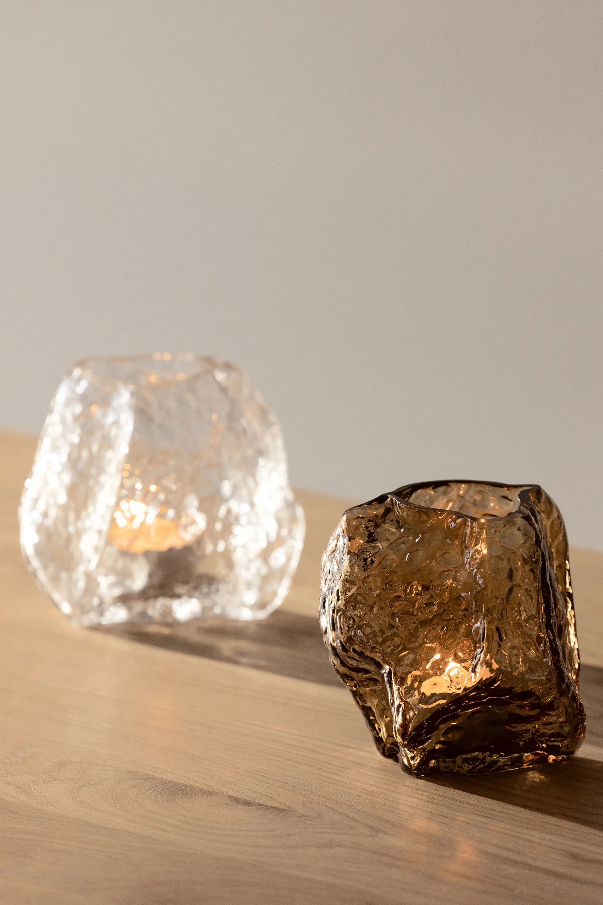 Valerie 12 tealight holders, Brown Globen Lighting