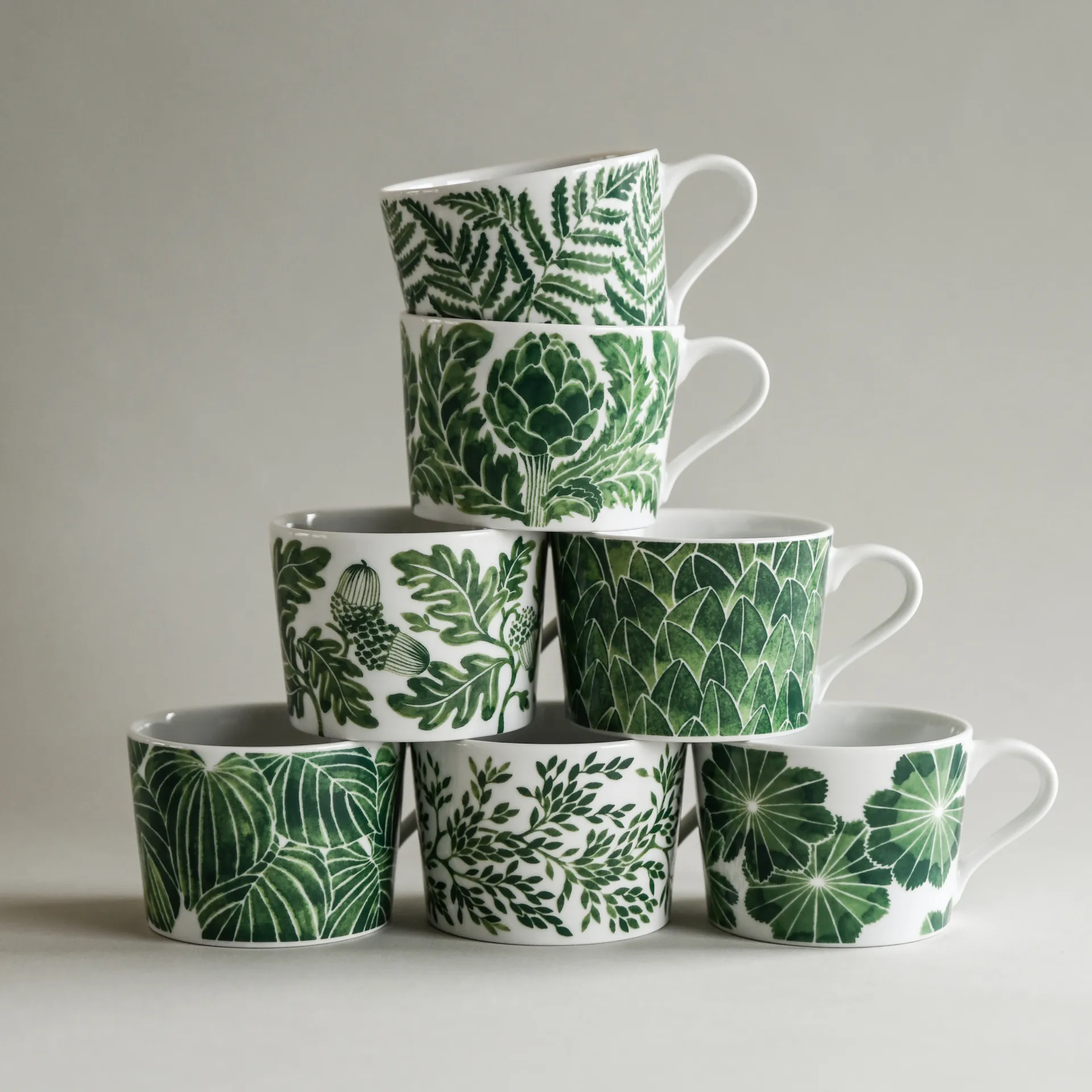 Fern cup 24 cl, Green Götefors Porslin
