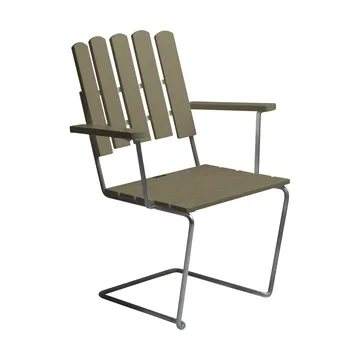 A2 armchair - Light green oak-hot-dip galvanized stand - Grythyttan Stålmöbler