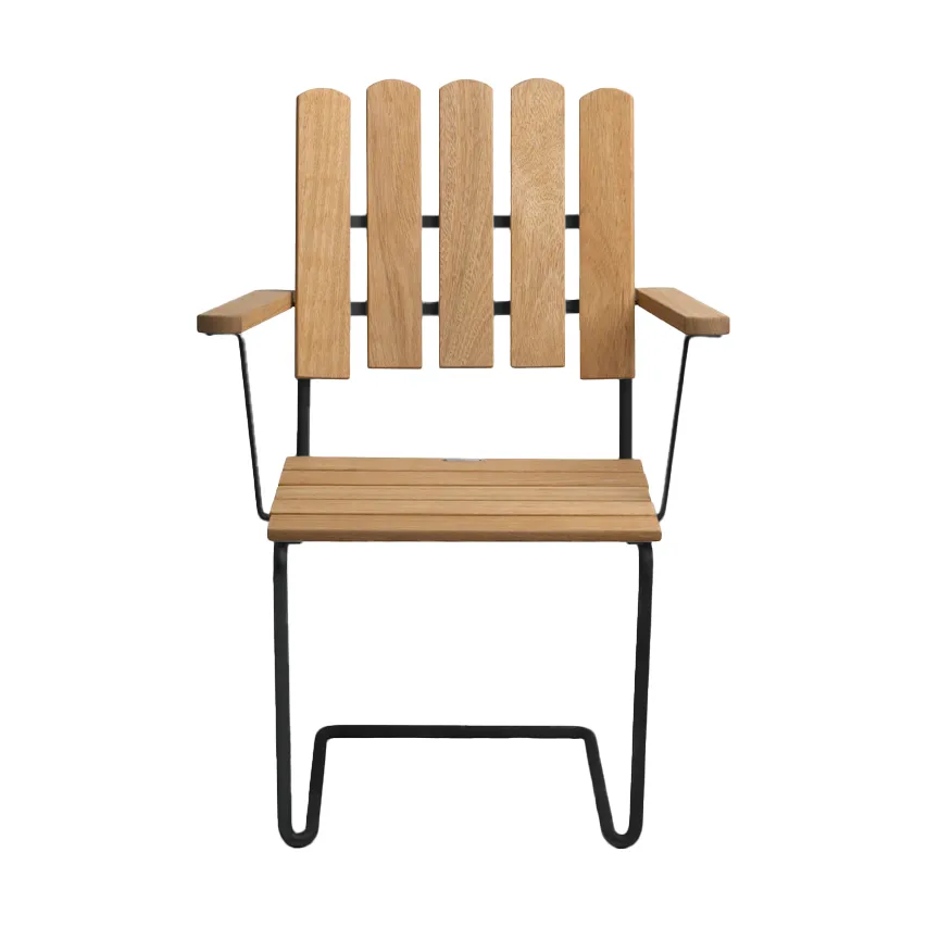 A2 armchair, Oiled oak-black Grythyttan Stålmöbler