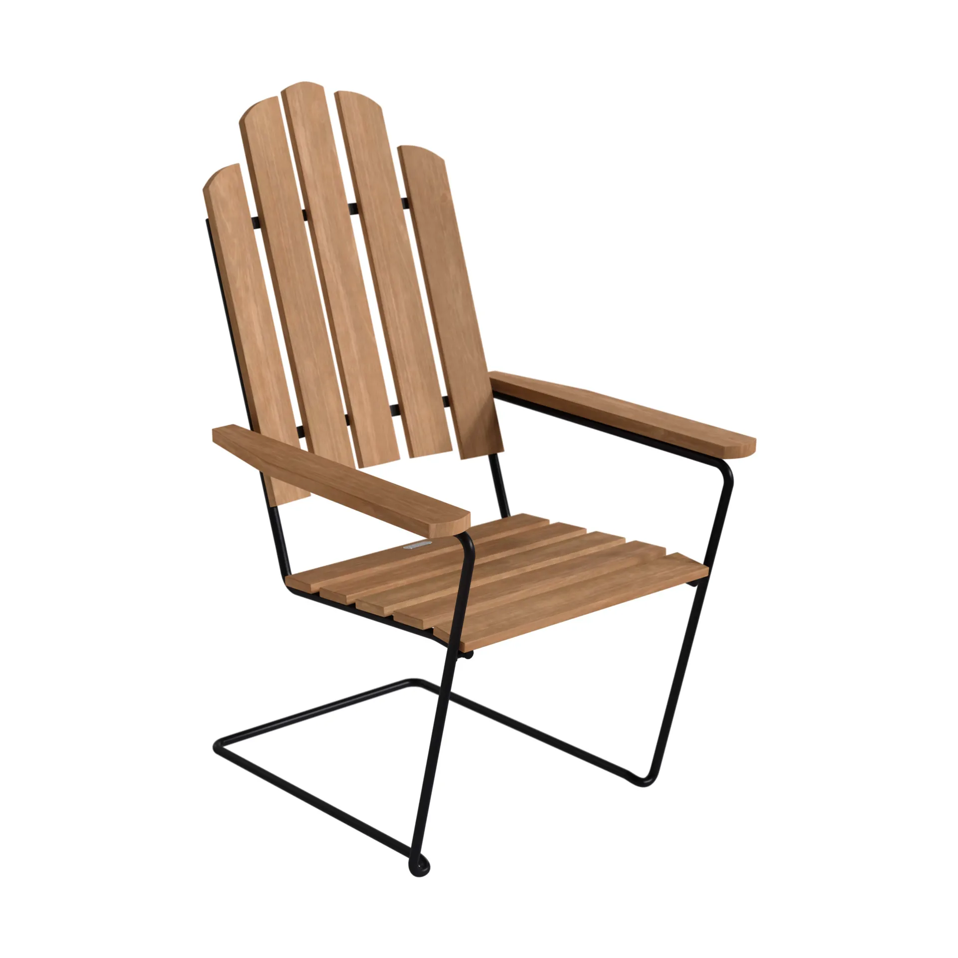 A3 sun chair, Teak-black steel frame Grythyttan Stålmöbler