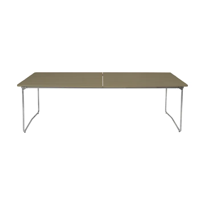 B31 dining table - Light green oak-hot galvanized - Grythyttan Stålmöbler