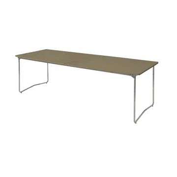 B31 dining table - Light green oak-hot galvanized - Grythyttan Stålmöbler