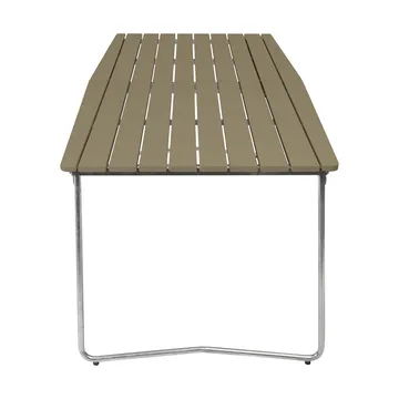 B31 dining table - Light green oak-hot galvanized - Grythyttan Stålmöbler