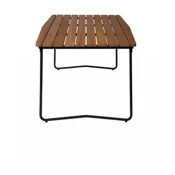 B31 dining table - Untreated teak-black - Grythyttan Stålmöbler