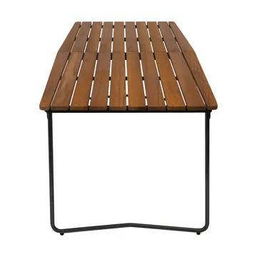 B31 dining table - Untreated teak-black - Grythyttan Stålmöbler