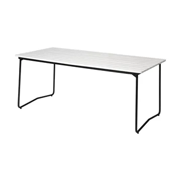 B31 dining table - White lacquered oak-black - Grythyttan Stålmöbler