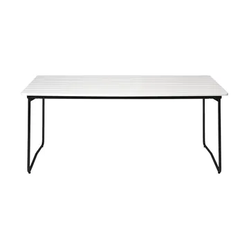 B31 dining table - White lacquered oak-black - Grythyttan Stålmöbler