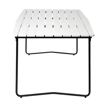 B31 dining table - White lacquered oak-black - Grythyttan Stålmöbler