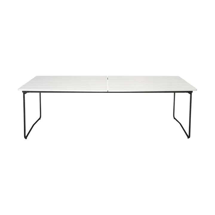 B31 dining table - White lacquered oak-black - Grythyttan Stålmöbler