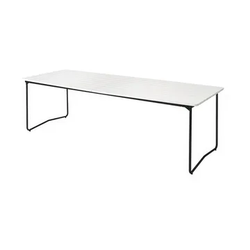 B31 dining table - White lacquered oak-black - Grythyttan Stålmöbler