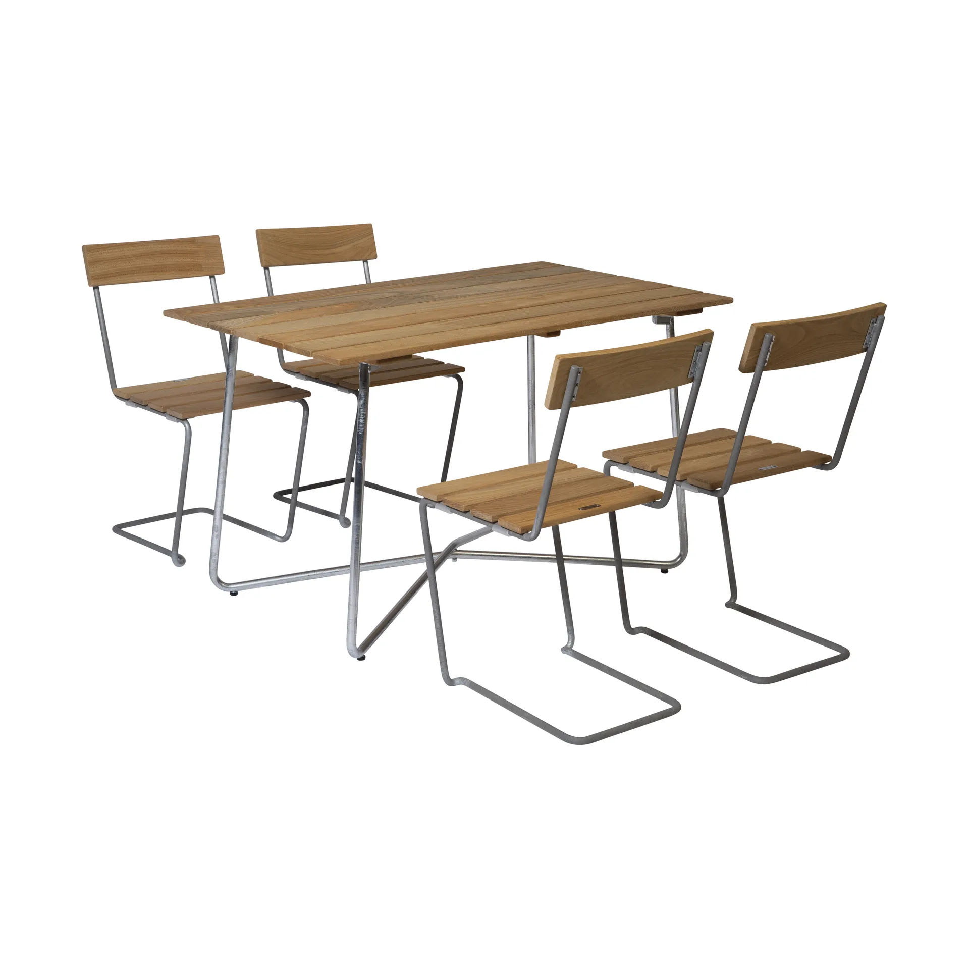 Grythyttan dining set B25A + 4 pcs Chair 1 oiled oak,  Grythyttan Stålmöbler