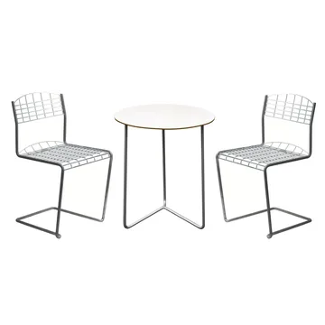 High Tech dining set - Ø60 cm - Grythyttan Stålmöbler