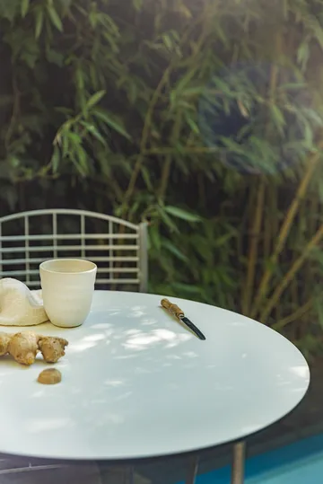 High Tech dining set - Ø60 cm - Grythyttan Stålmöbler