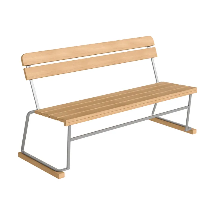 Sofa 3 - Oiled oak–hot-dip galvanized frame - Grythyttan Stålmöbler