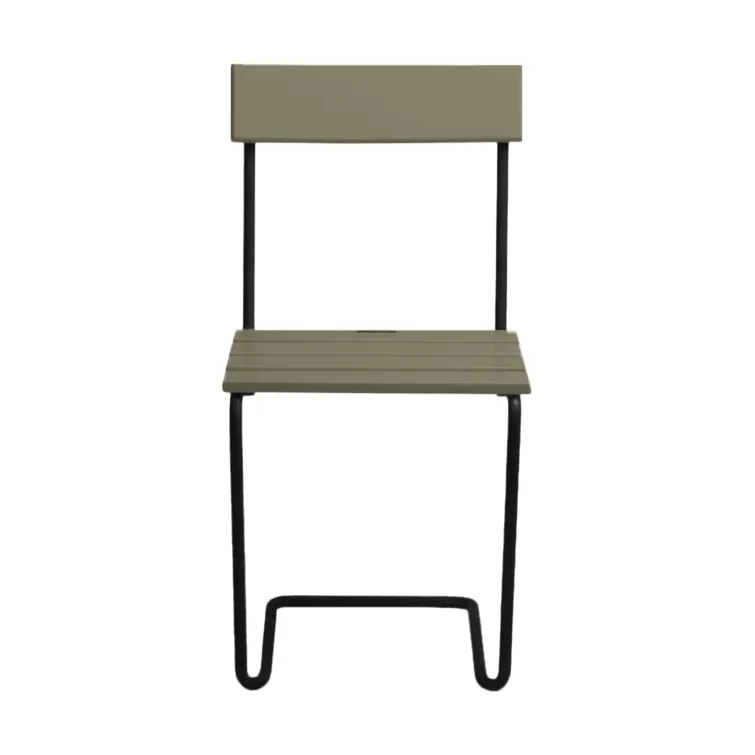 Stol 1 chair, Light green oak-black Grythyttan Stålmöbler