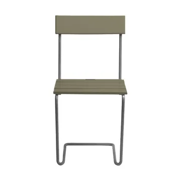 Stol 1 chair - Light green oak-hot-dip galvanized stand - Grythyttan Stålmöbler