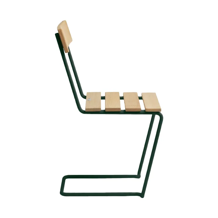 Stol 1 chair, Oiled pine-green Grythyttan Stålmöbler