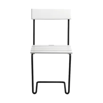 Stol 1 chair - White oiled oak-black - Grythyttan Stålmöbler