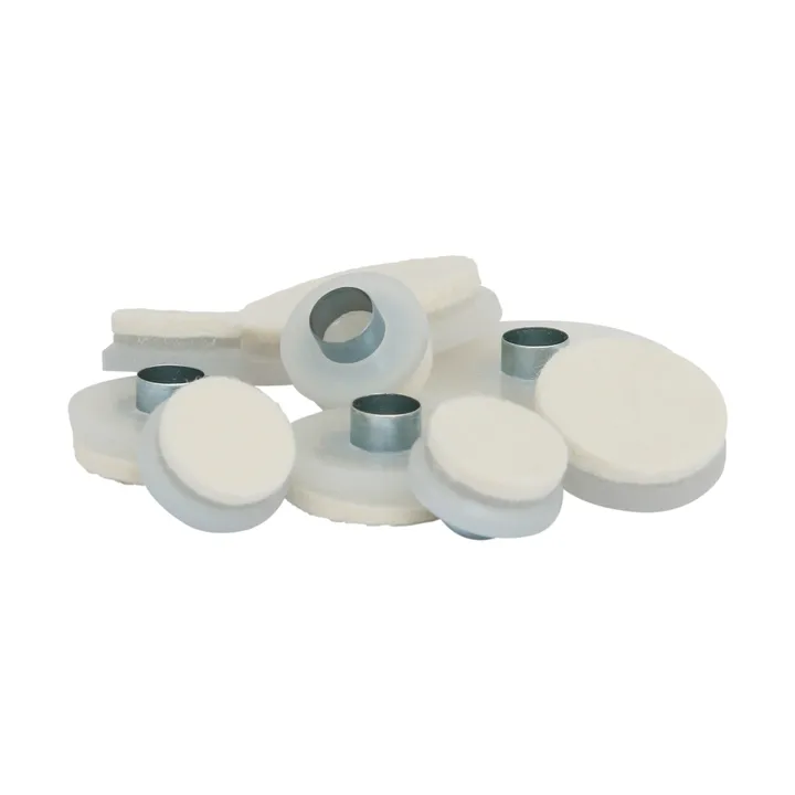 Guardian furniture pad with tube rivet Ø22 mm 8-pack - White - Guardian