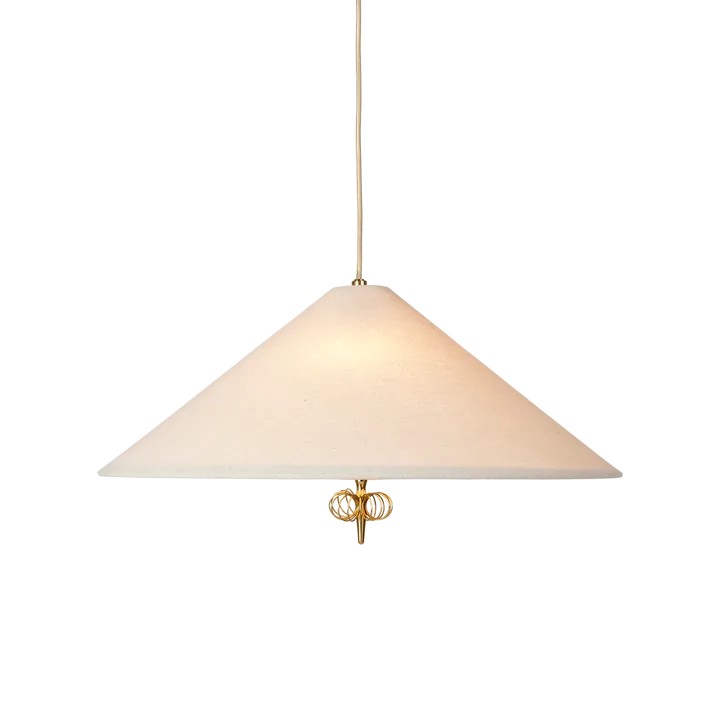 1967 ceiling lamp - Canvas-brass - GUBI