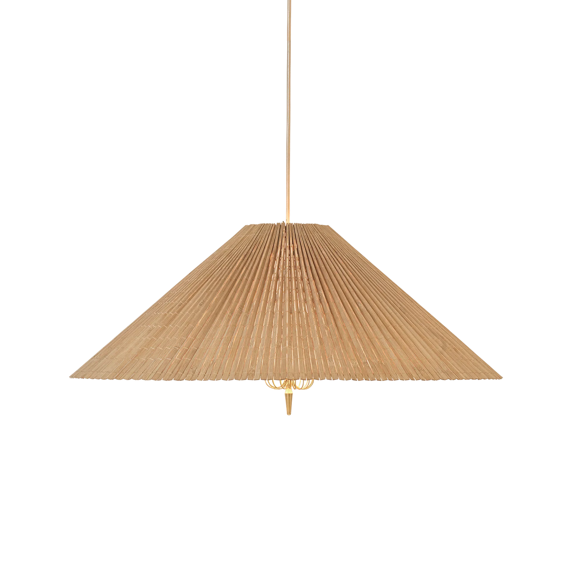 1972 ceiling lamp Ø60 cm, Bambu-brass GUBI