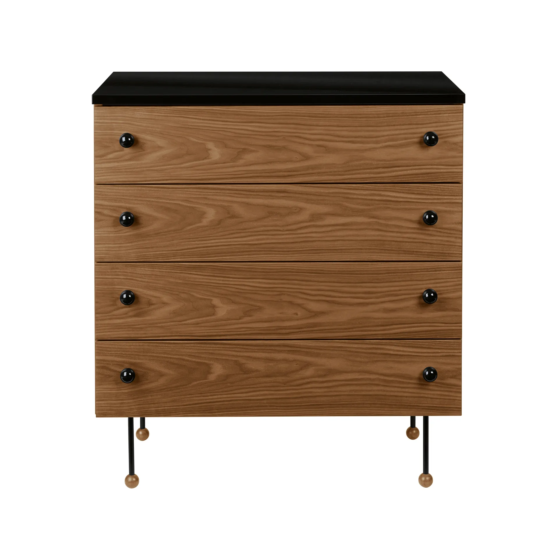 62 Dresser, American walnut, 4 drawers GUBI