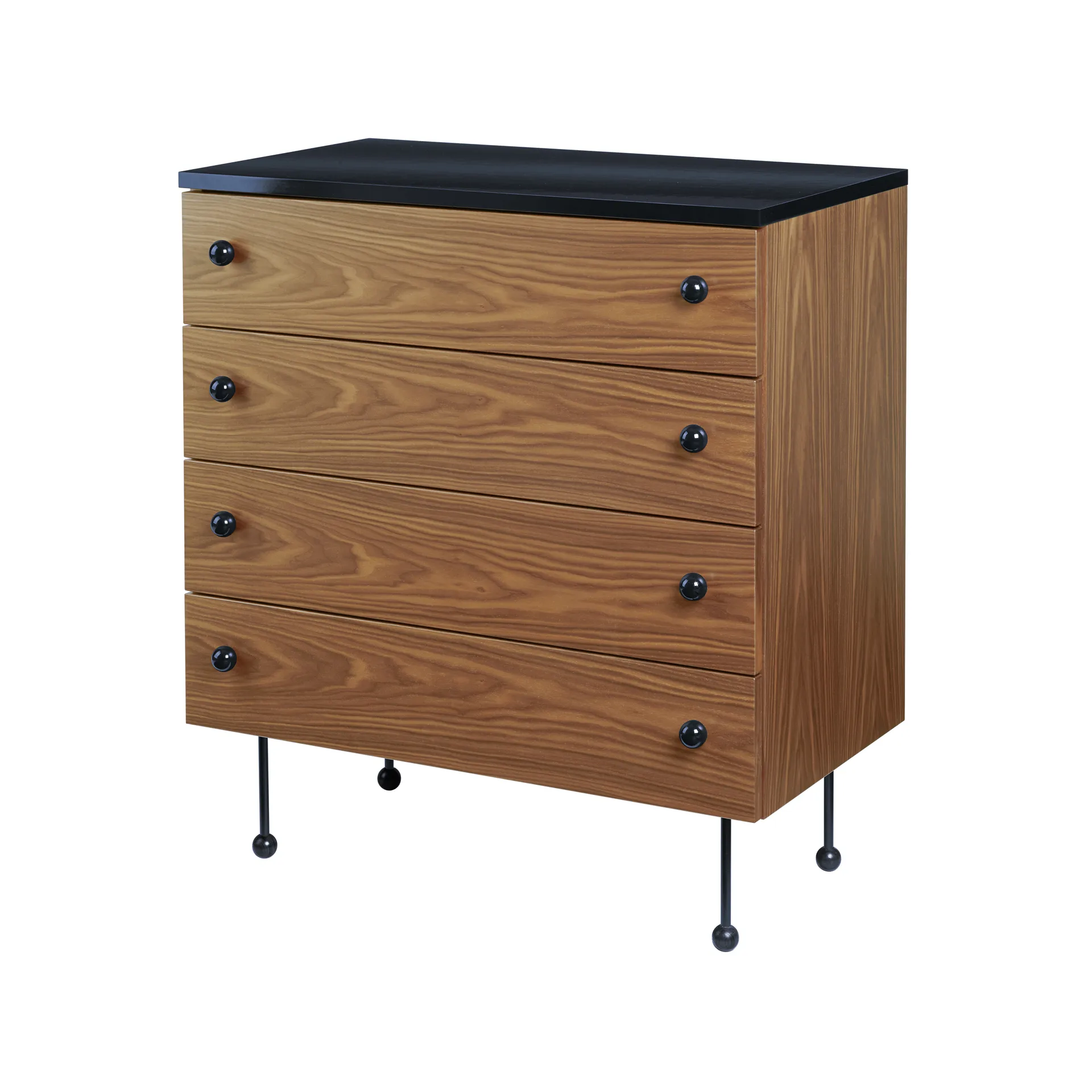 62 Dresser, American walnut, 4 drawers GUBI