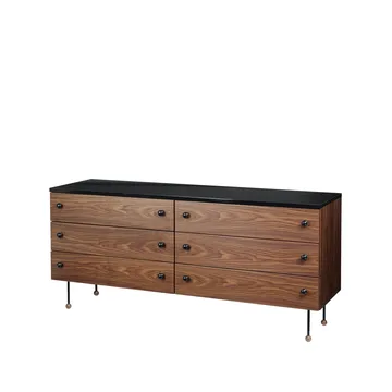 62 Dresser - American walnut, 6 drawers - GUBI