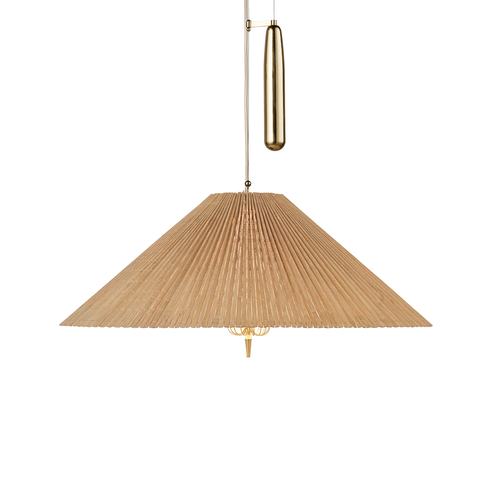 A1972 ceiling lamp Ø60 cm, Bambu-brass GUBI