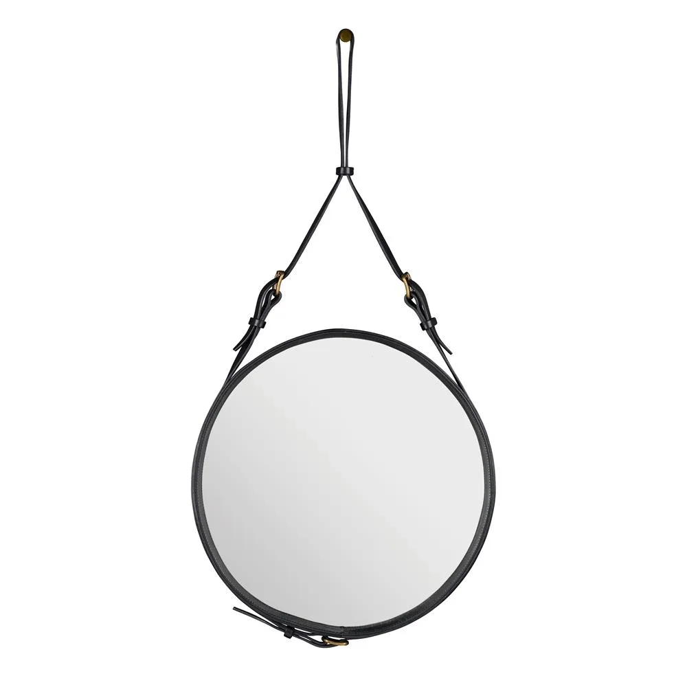 Adnet Circulaire mirror S, black GUBI