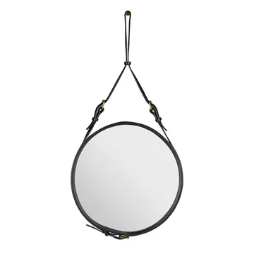 Adnet Circulaire mirror S - black - GUBI
