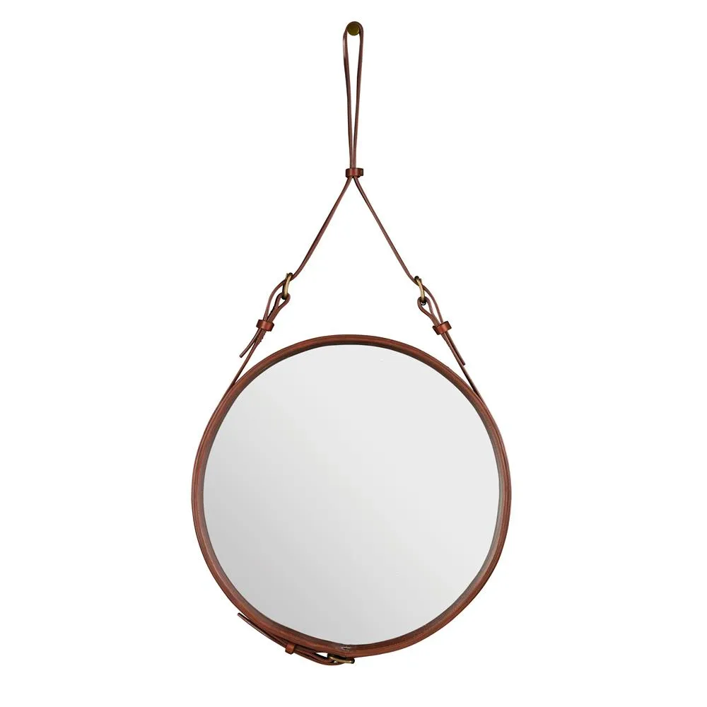 Adnet Circulaire mirror S, brown GUBI