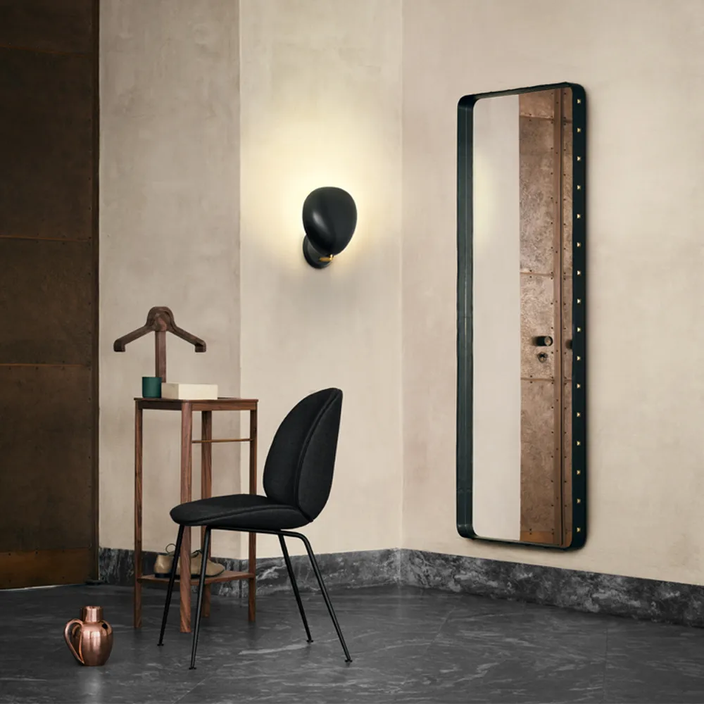 Adnet rectangular mirror, Brown, large GUBI