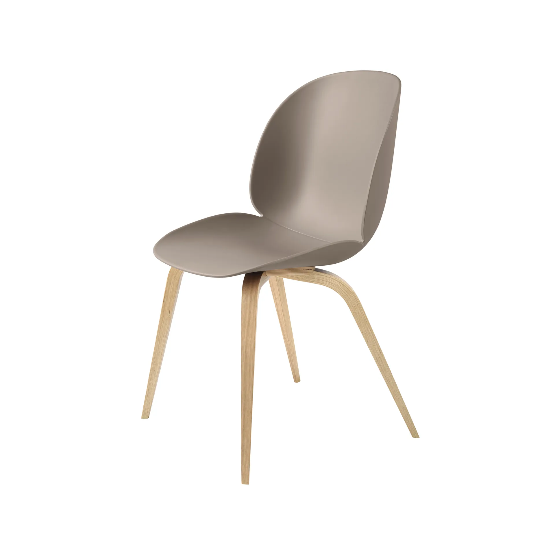 Beetle chair, New beige, matte lacquered oak legs GUBI